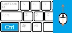 按住“Ctrl”鍵滾動(dòng)鼠標(biāo)滾輪鍵即可放大或縮小網(wǎng)頁(yè) 按住“Ctrl”鍵滾動(dòng)鼠標(biāo)滾輪鍵即可放大或縮小網(wǎng)頁(yè)