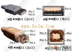 usb接口定義,各種USB接口接線引腳定義圖