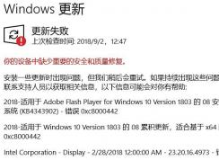 win10無法更新：你的設(shè)備中缺少重要的安全和質(zhì)量修復(fù) 怎么辦？