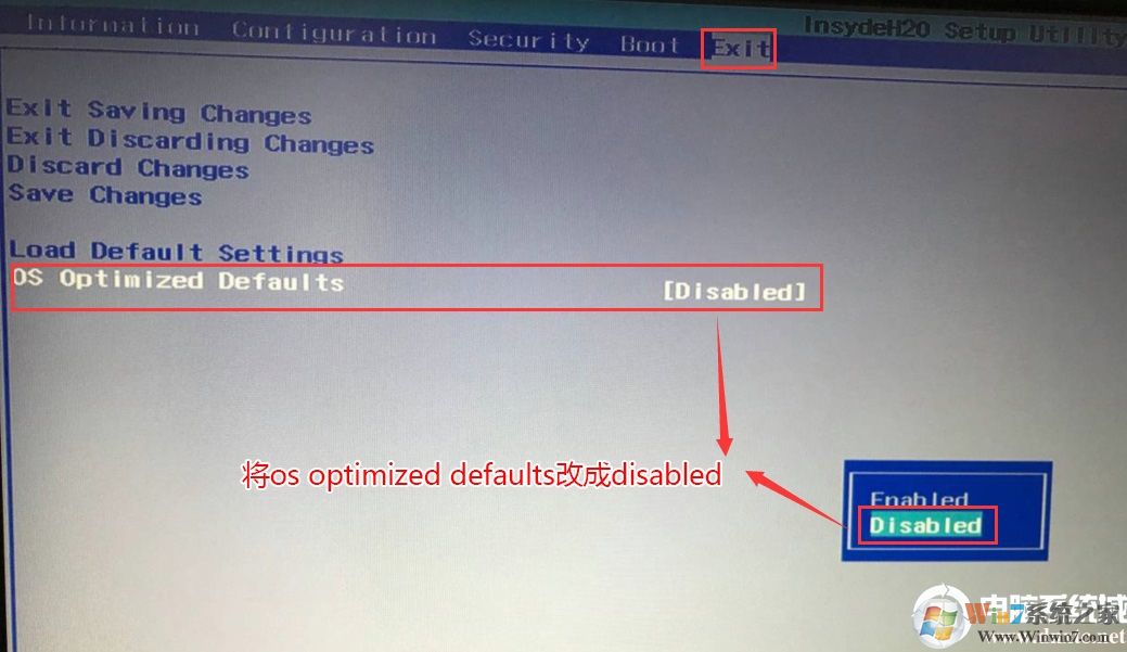 把OS Optimized Defaults設置為Disabled 把OS Optimized Defaults設置為Disabled