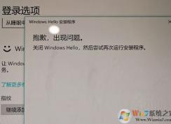 win10關(guān)閉windows hello 嘗試再次運(yùn)行安裝程序 的解決方法