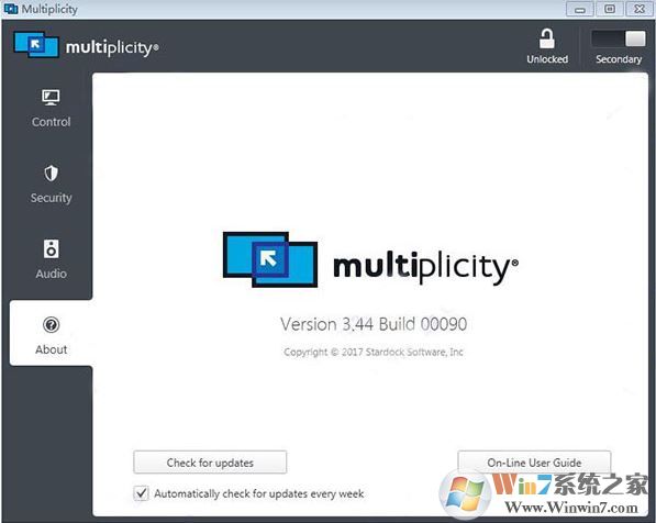 Stardock Multiplicity(多屏鍵鼠控制)v3.44破解版(含破解補(bǔ)丁+破解方法)