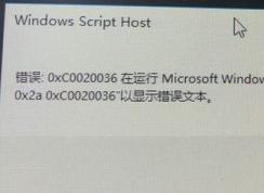 win10激活失敗：0xc0020036 Windows Script Host的錯誤彈窗解決方法