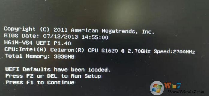 電腦開機(jī)提示UEFI Defaults have been loaded怎么解決?