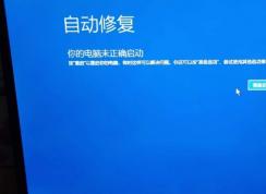 Win10更新后出現(xiàn)自動修復(fù)進(jìn)不了系統(tǒng)解決方法