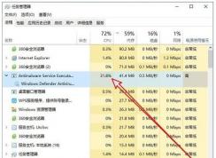 Win10 Antimalware Service Executable占用CPU,內(nèi)存高解決方法