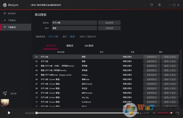 BesLyric(網(wǎng)易云歌詞制作軟件) V2.2.4 綠色版