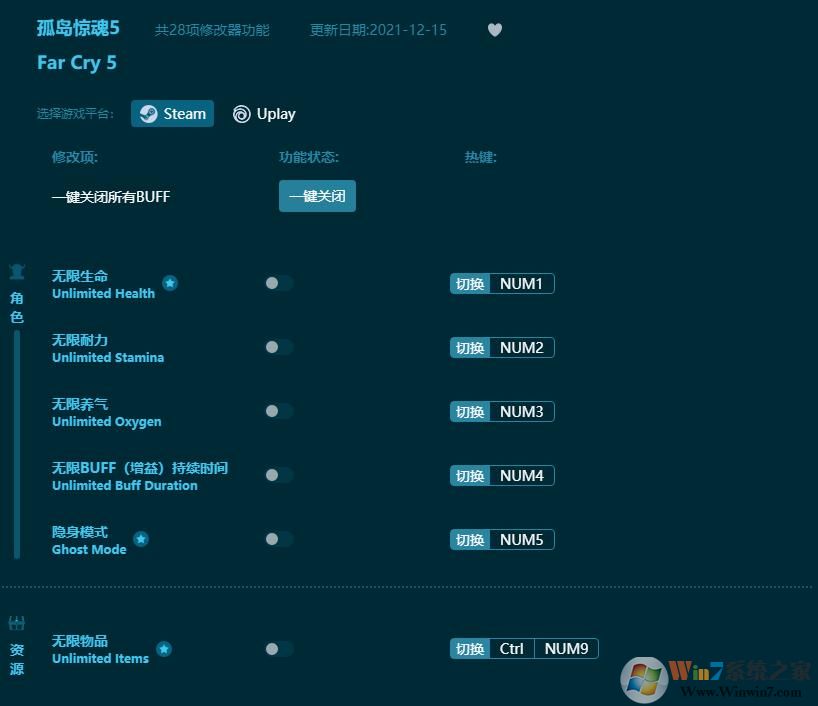 孤島驚魂5線(xiàn)上修改器(28項(xiàng)全功能) v1.5.51最新版