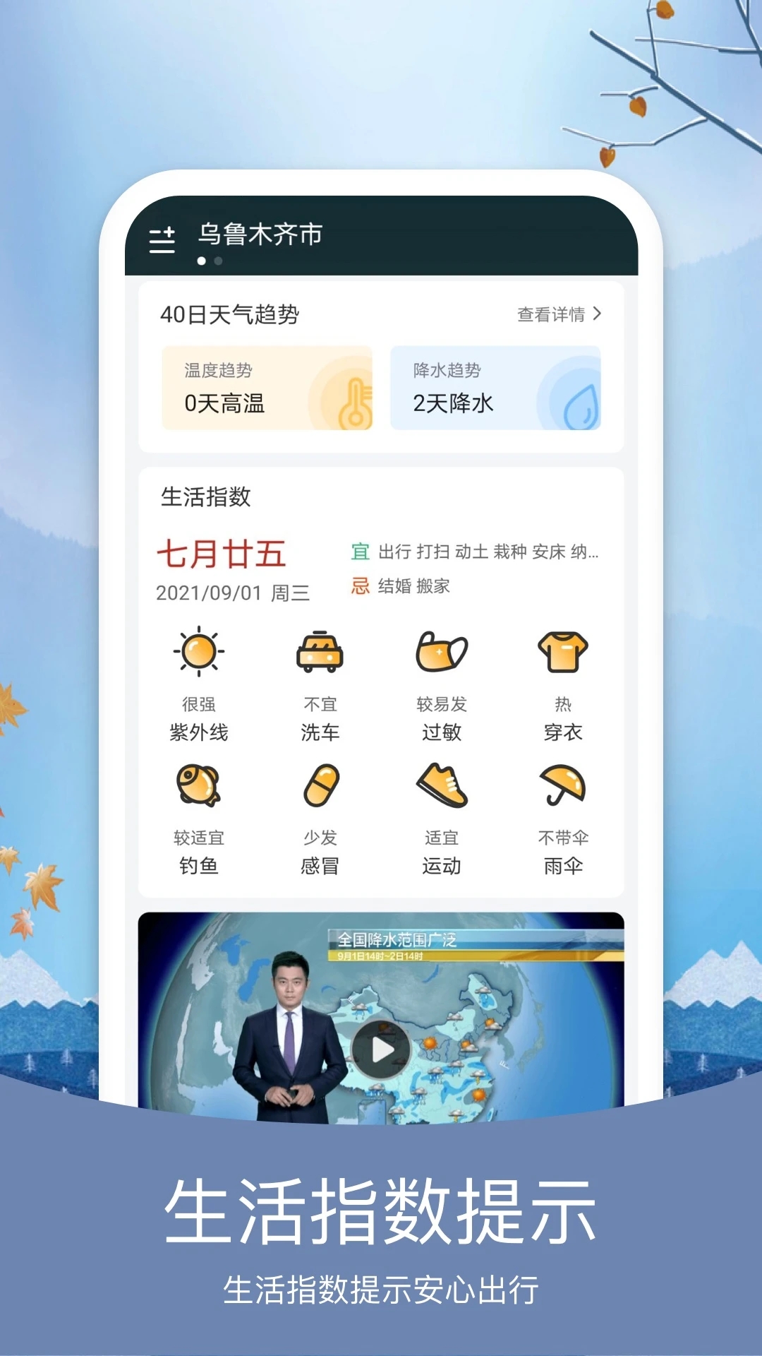 橘子天氣APP