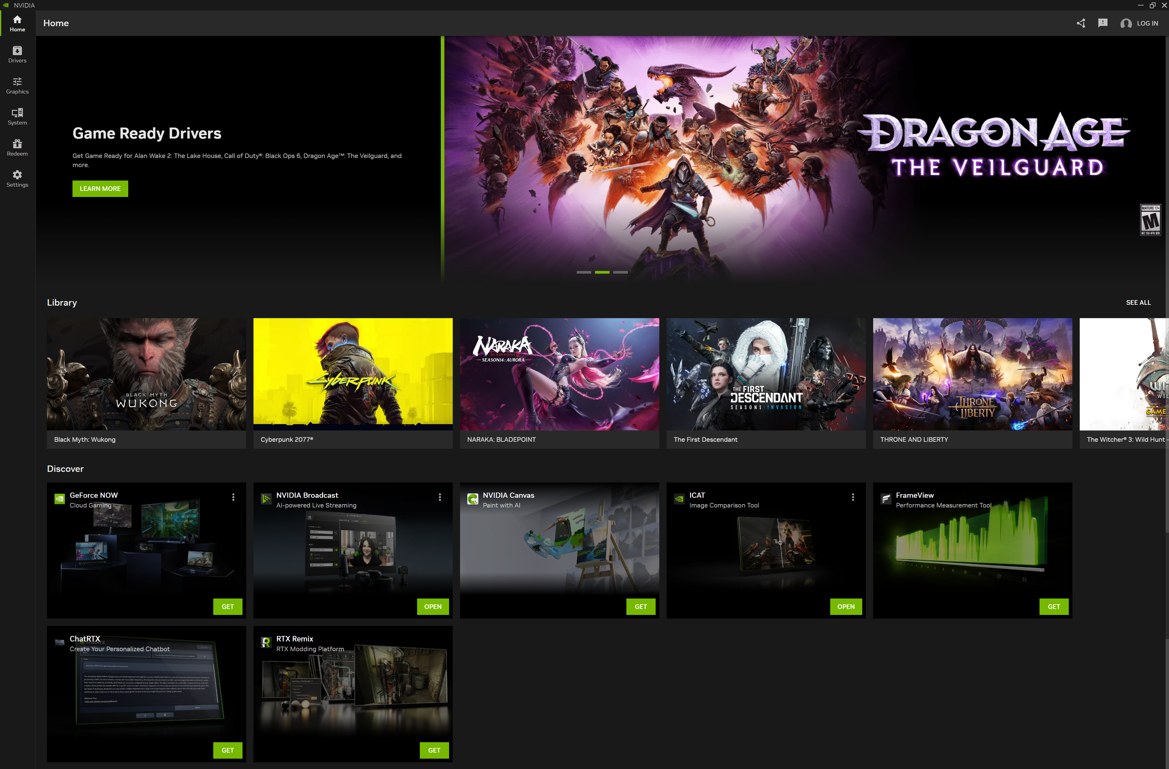 NVIDIA App圖形驅(qū)動(dòng)程序